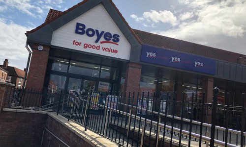 Exterior of Boyes store