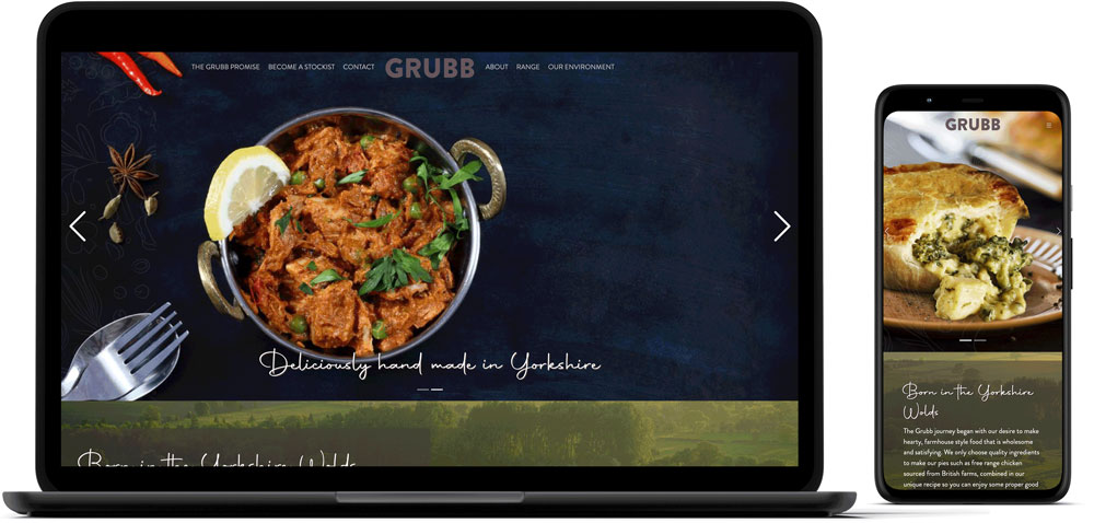 GRUBB website on devices