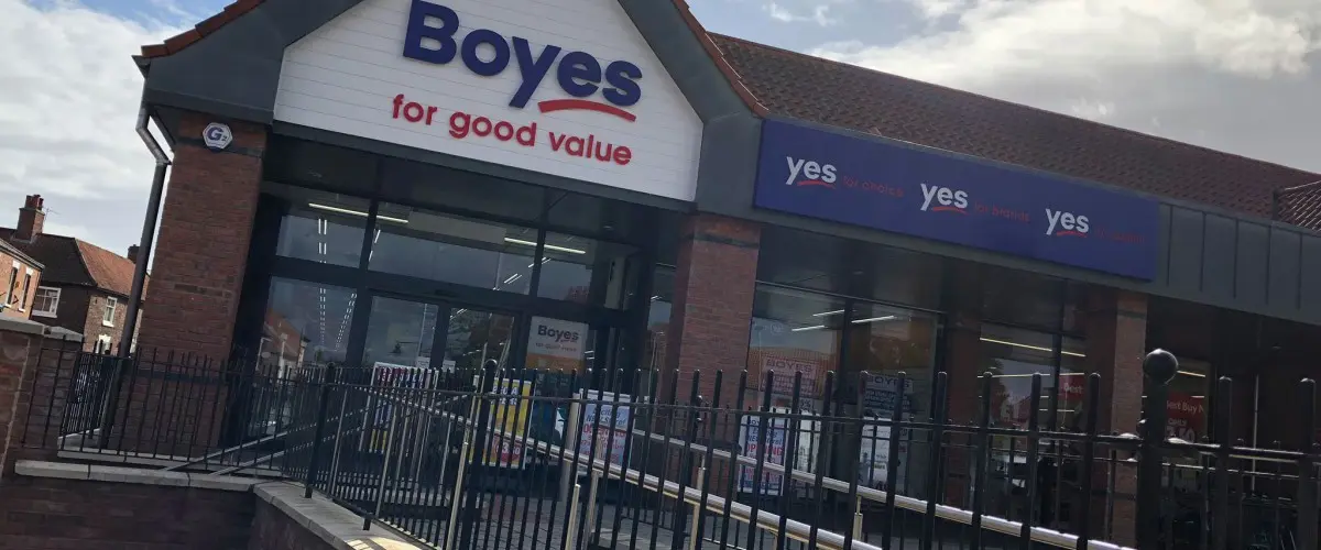 Exterior of Boyes store