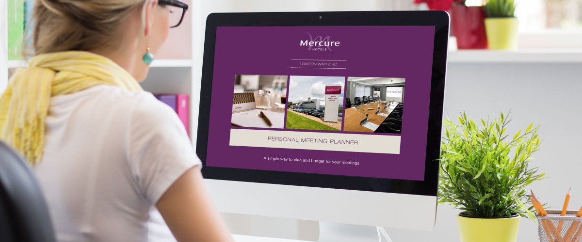 Mercure Hotels on computer screen